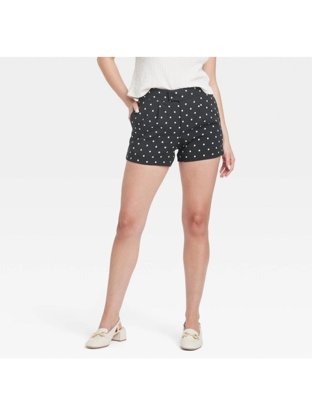 Tailored Polka Dot Women's Dress Shorts